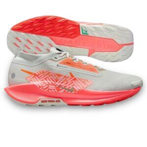Nike Pegasus Trail 5 GTX Gore-Tex Men Trail Running Shoe Silver/Mango FQ0908 004